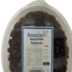 Anatolian Sultanas Dried 12x400g